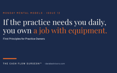 If the Practice Needs You Daily, You Own a Job With Equipment 